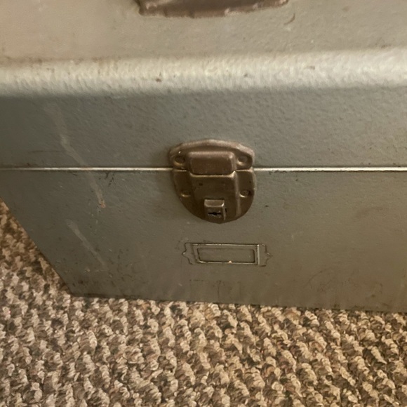 Vintage Excelsior Industrial Metal File Document Lock Box - Picture 1 of 11